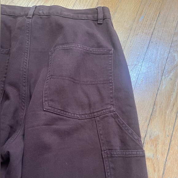 Brown straight leg cargo trousers - Picture 9 of 10